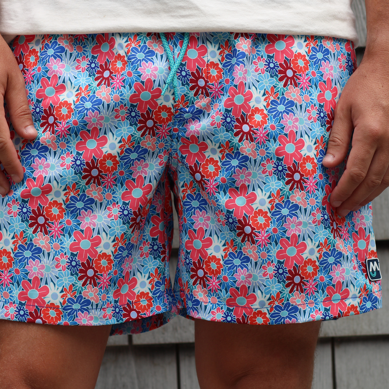 Shorelined Shorts - Petal Power